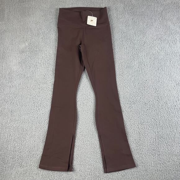 Fabletics Women's X-Small Cacao Polyester Nylon Elastane Define Split Hem Pant - Picture 1 of 14